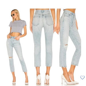 Agolde Riley High Rise Straight Crop